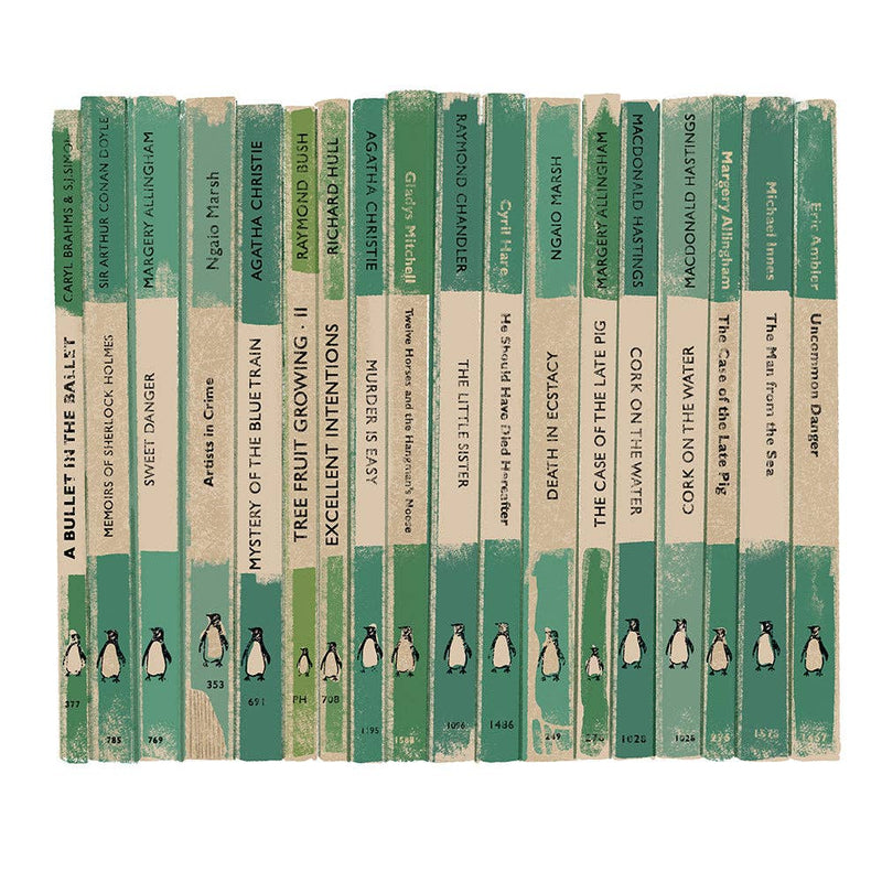 Green Penguin Books Greetings Card